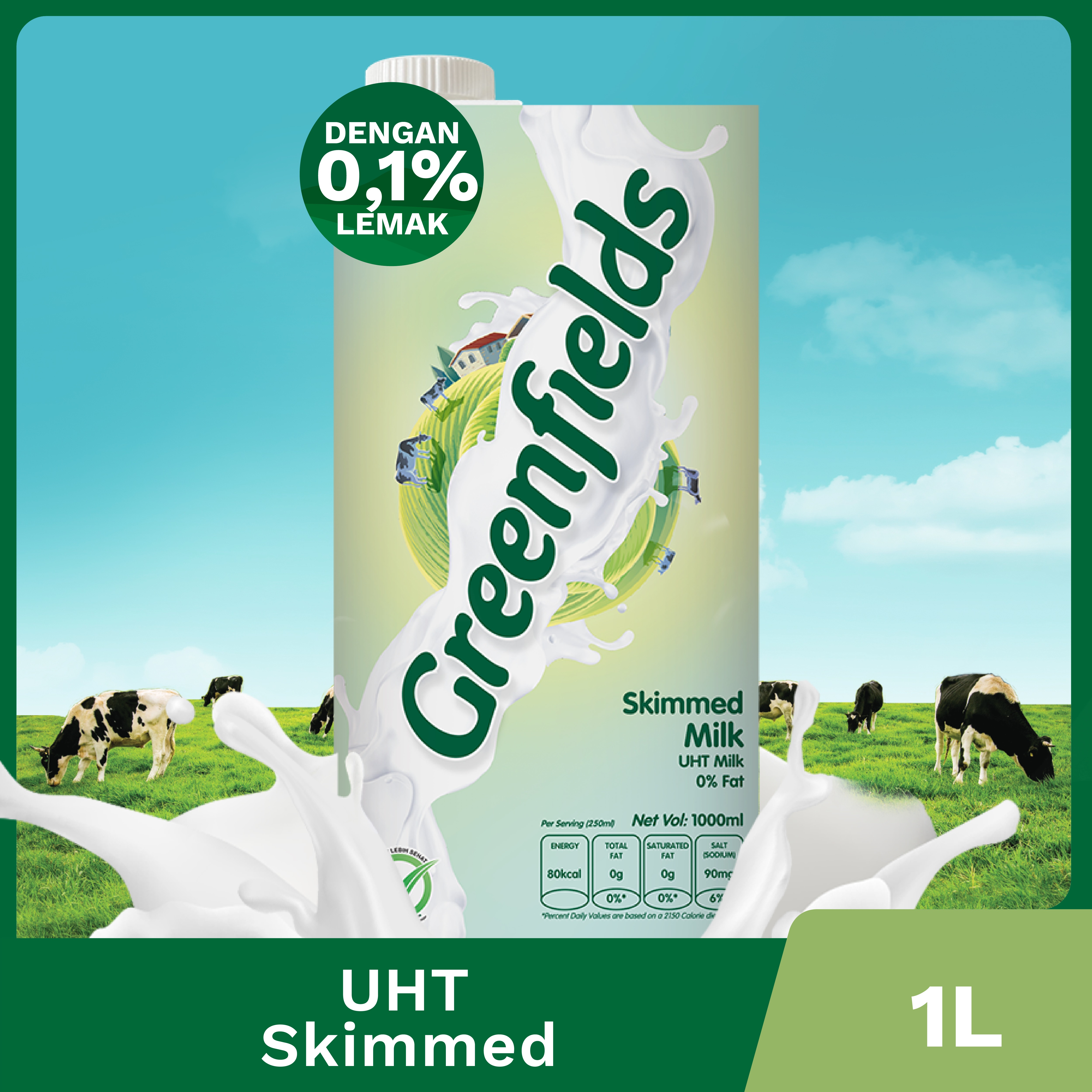 Greenfields Milk Uht Skim 1000 Ml Lazada Indonesia 2515
