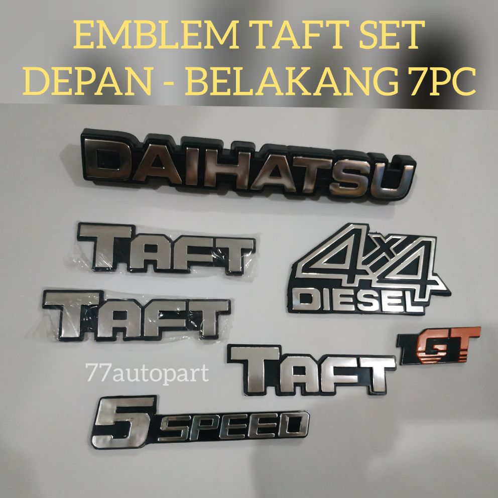 Emblem logo taft gt set 7pc depan belakang Lazada Indonesia