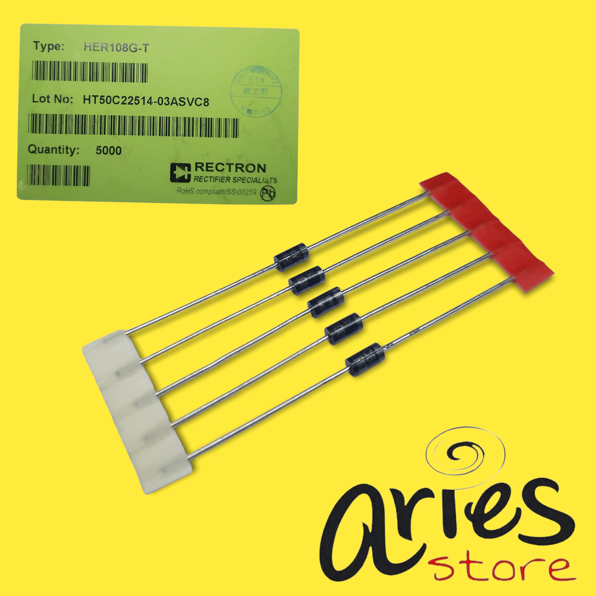 10 PCS DIODA HER108 DIODA 1A 1000V ORIGINAL | Lazada Indonesia