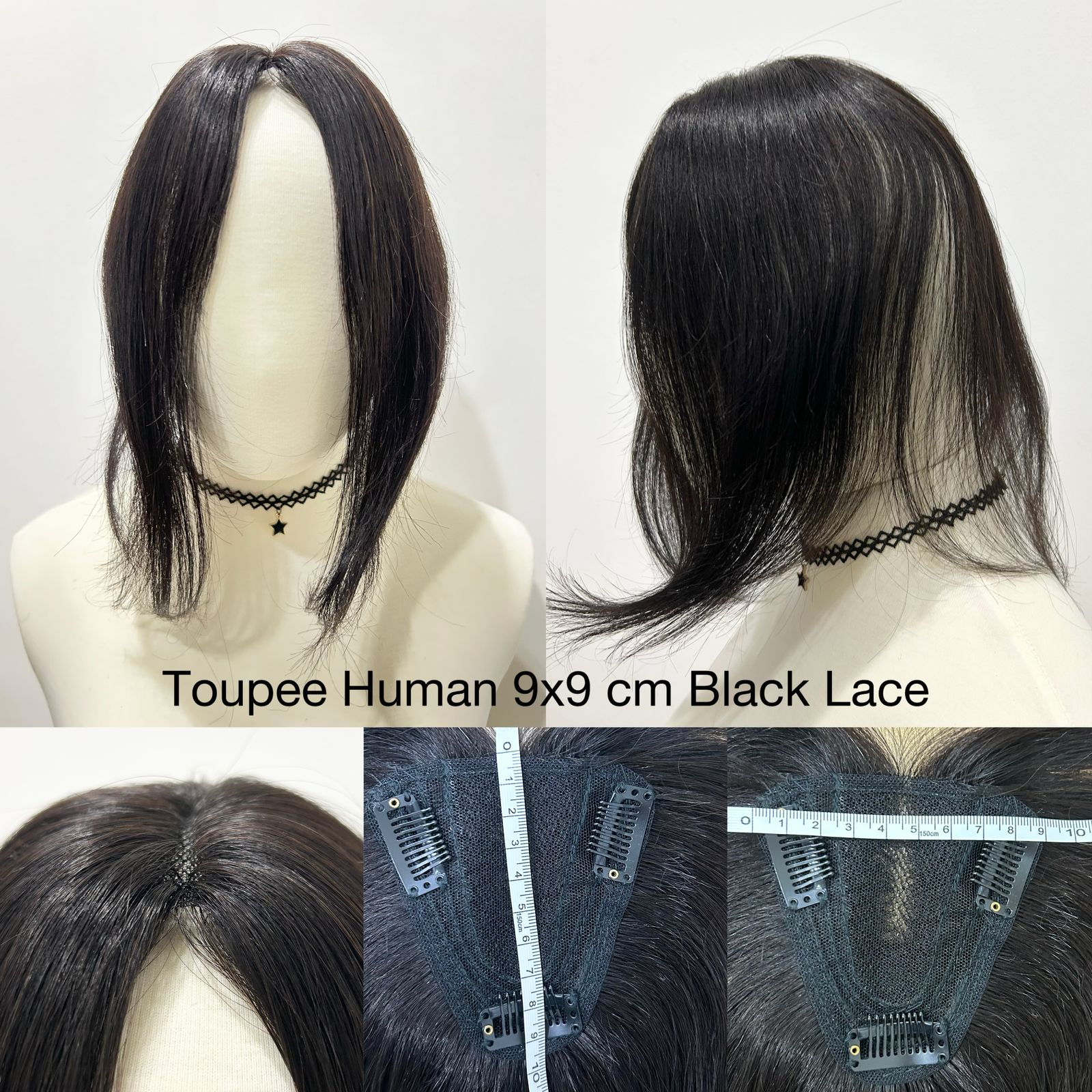 S30 P30 NEW Toupee human Hair LACE TOUPEE/ Tempelan penutup botak