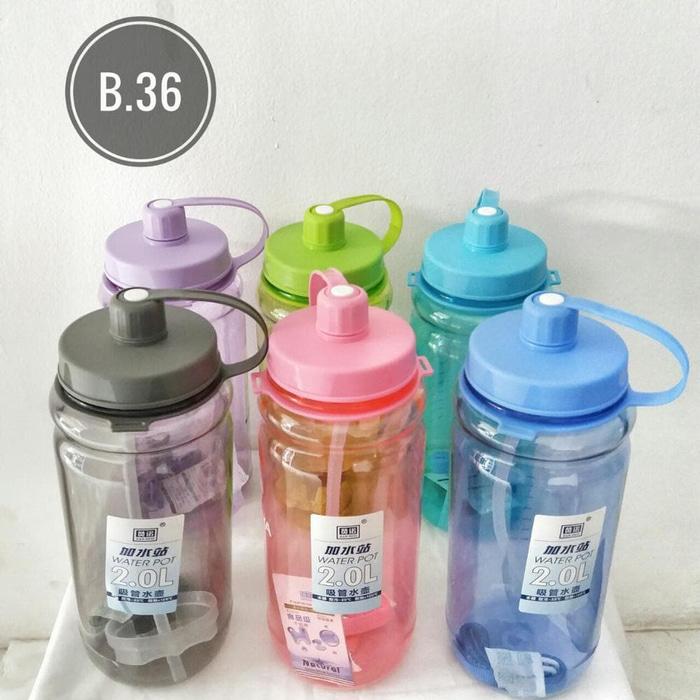 Botol Minum Besar B36 2000ml SELIYA - Big Watter Bottle - Hydration Watter Bottle