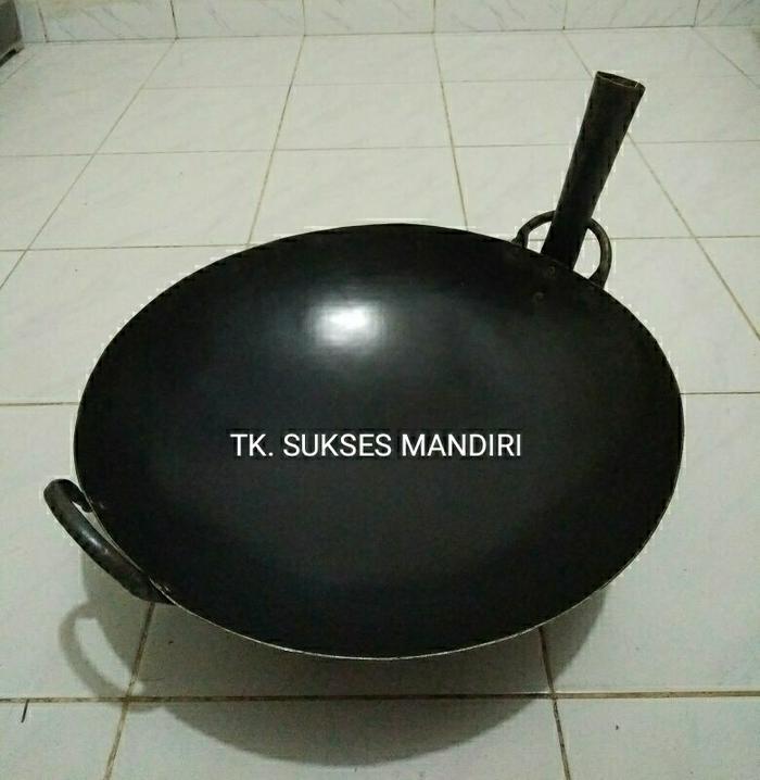 KUALI BAJA HITAM 40 cm, kwali, kuwali, wajan, penggorengan nasi goreng