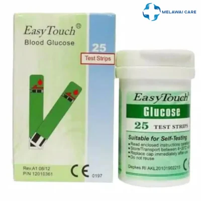 COD - Easytouch Glucose Test Strip Cek Gula Darah Refill Isi 25 Easy Touch / Alat Cek Gula Darah Easy Touch/ Stik Gula Darah