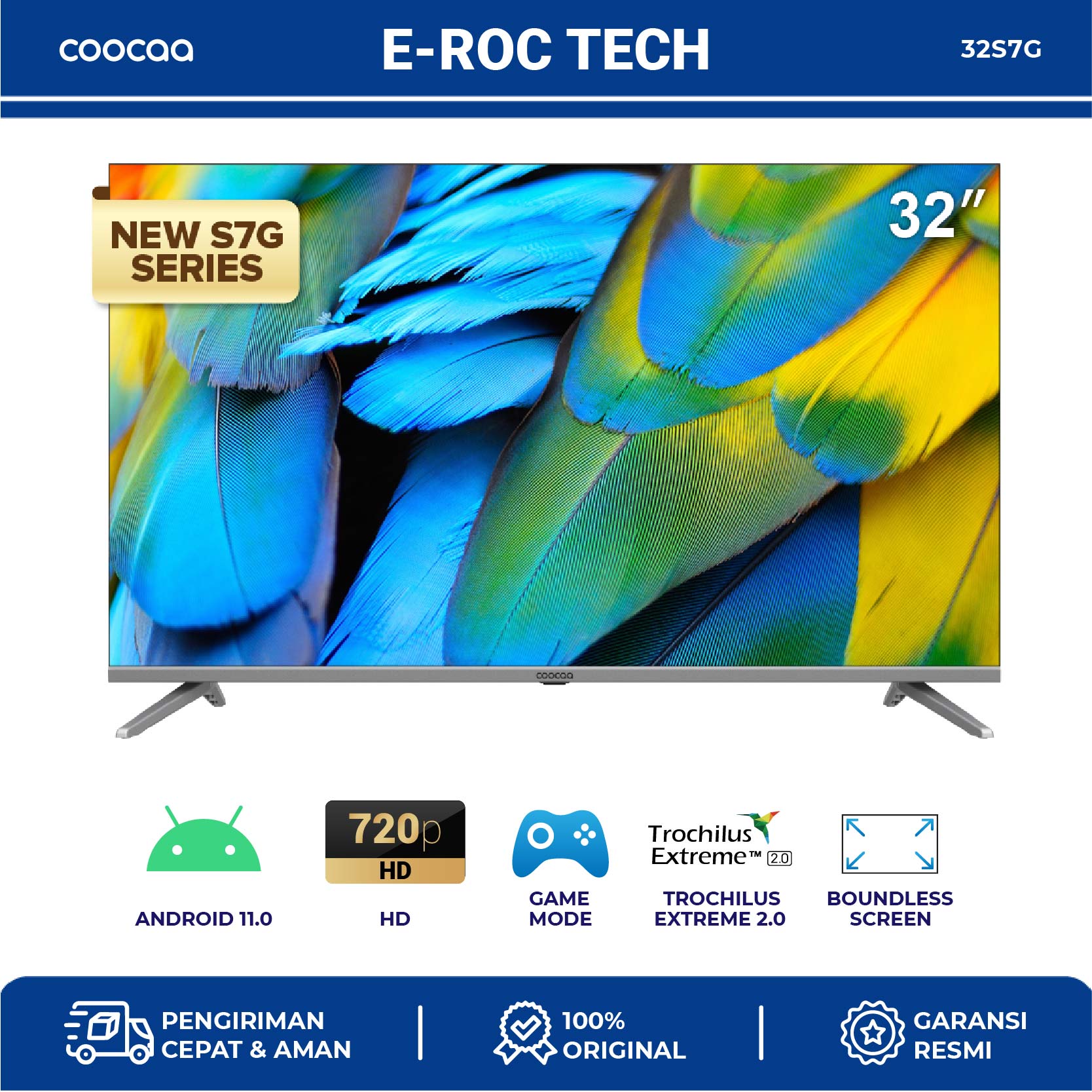 Coocaa Smart Led Tv 32 Inch Digital Tv Android 11 Hdr 10 Wifi 4