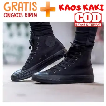 sepatu all star full black