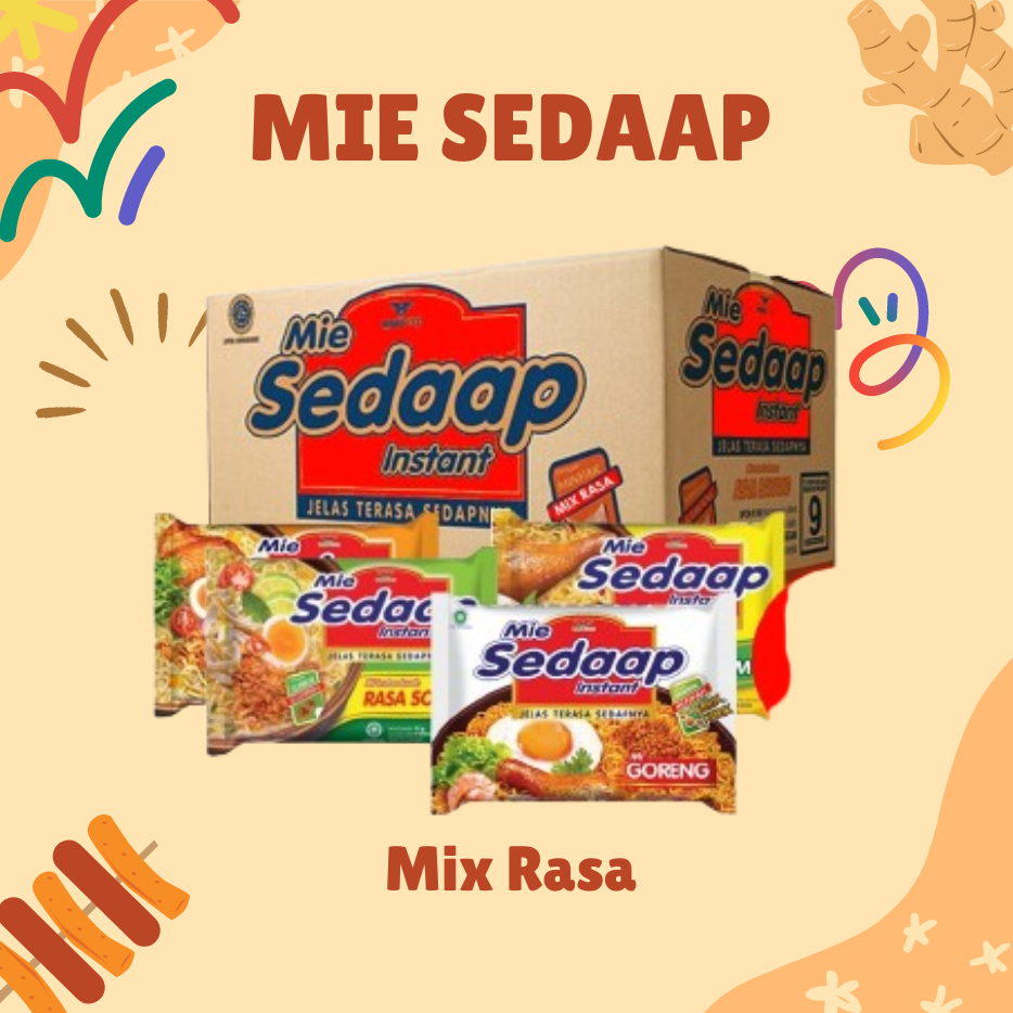 SEDAAP 1 DUS ISI 40 BISA CAMPUR & ECER Mie goreng / Mie murah