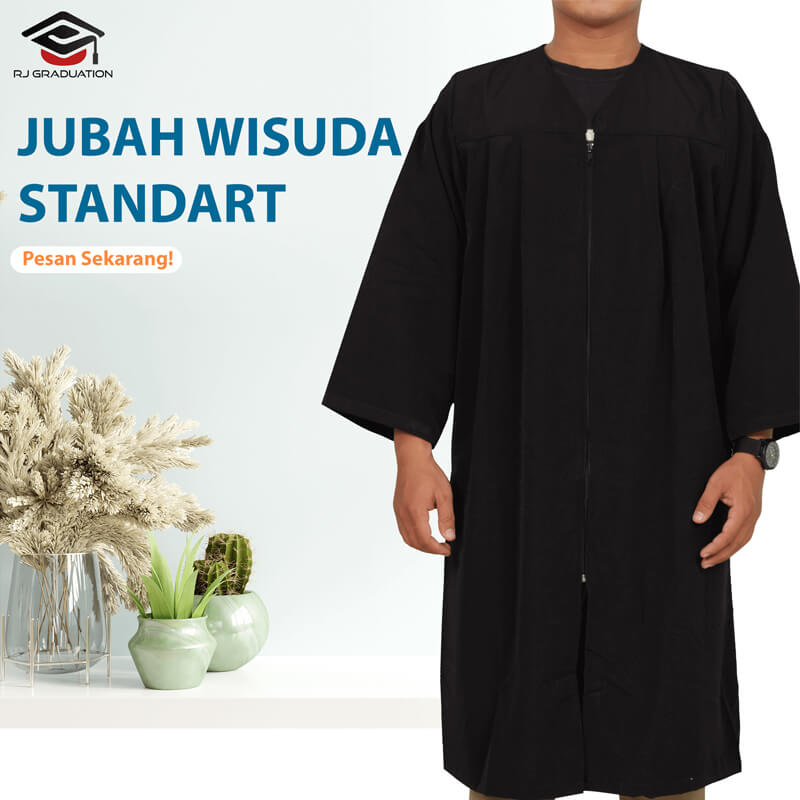 JUBAH WISUDA STANDAR DEWASA / PAKAIAN WISUDA JUBAH DEWASA / BAJU WISUDA ...