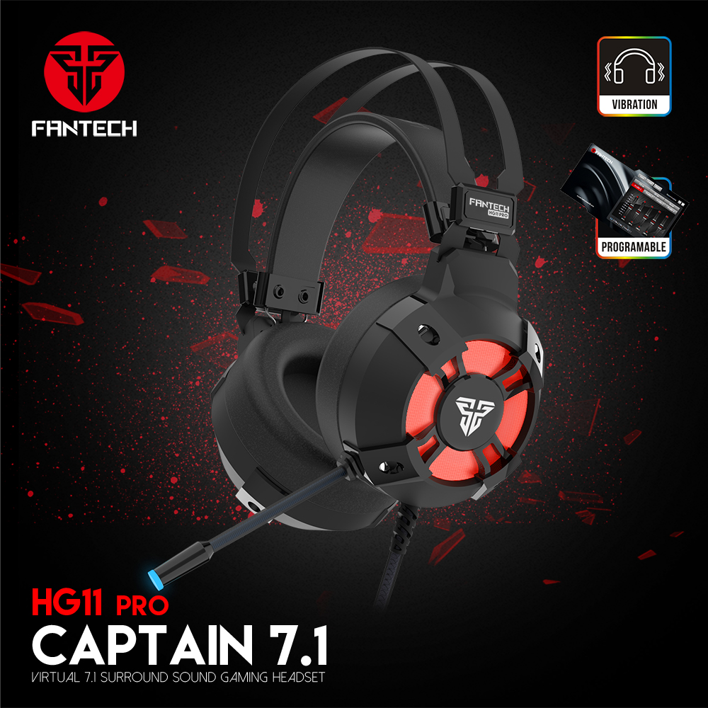 Headset Gaming Fantech HG11 Pro Captain 