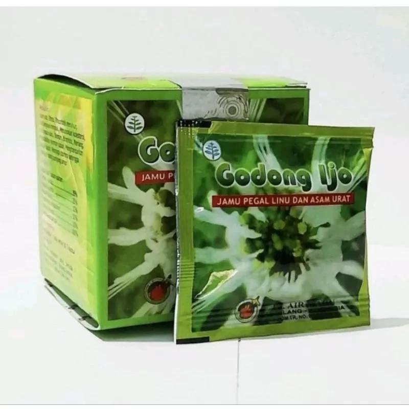 BISA COD 1 Box kapsul godong ijo original redakan asam urat pegel linu Ampuh - HERBALDIAN.ID