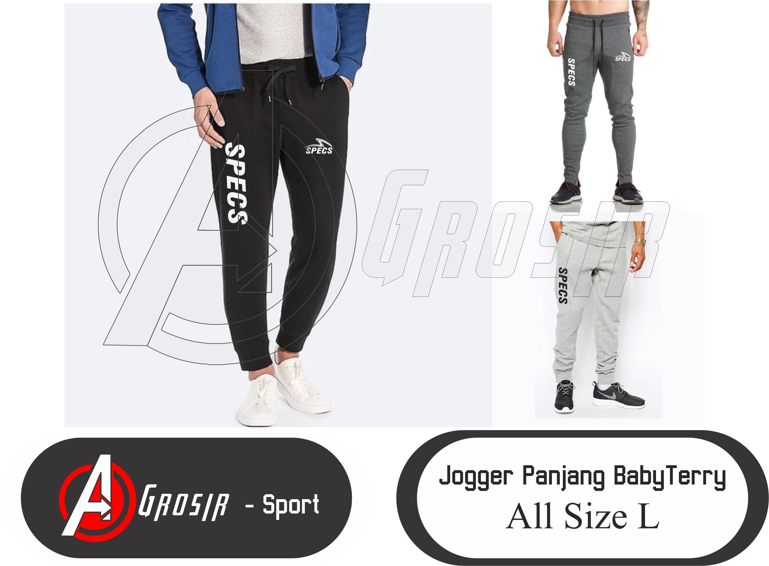 Celana Jogger Babyterry All Size Specs Lazada Indonesia