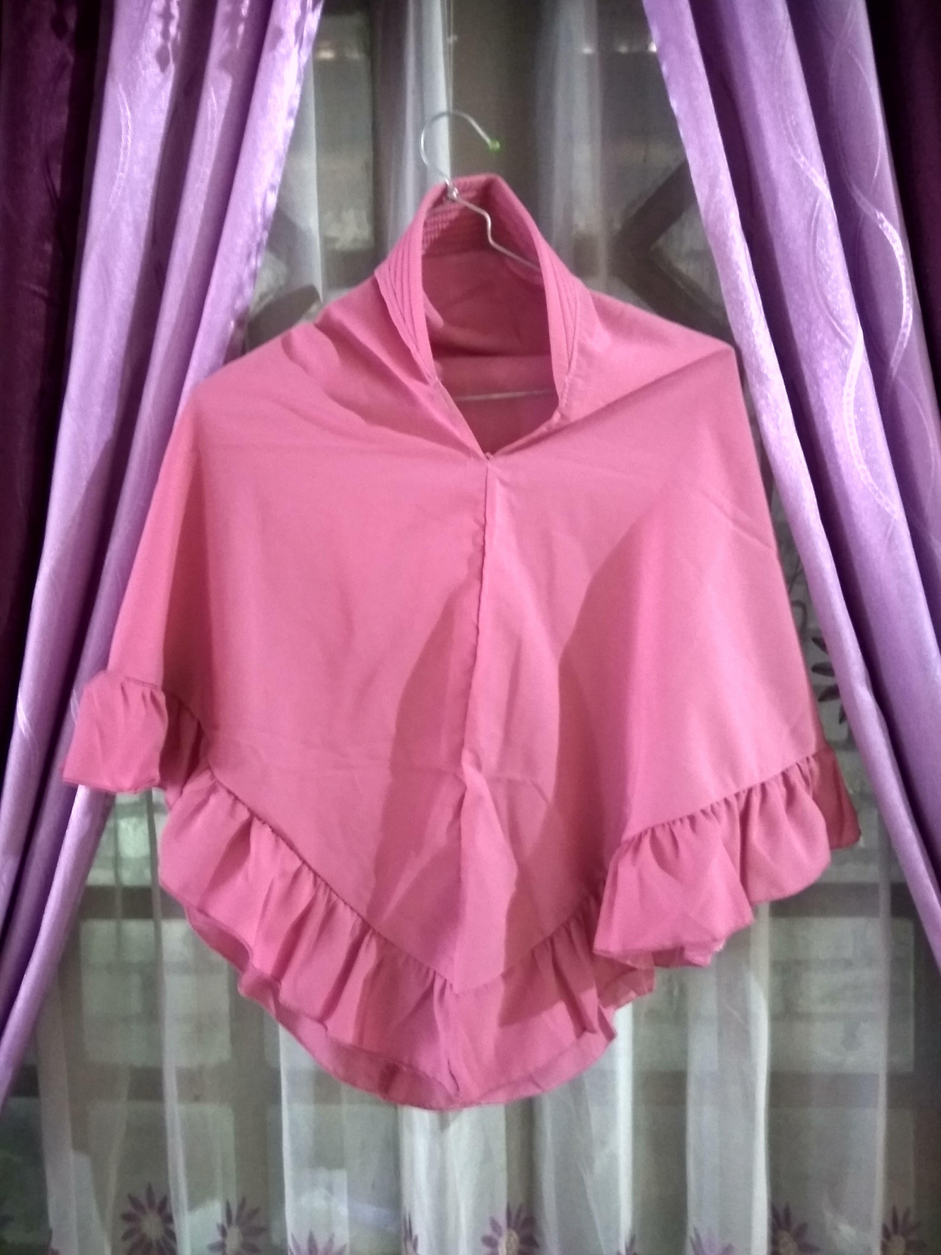 daily hijab / jilbab instan rempel pink / jilbab terbaru / jilbab rempek / jilbab segi empat