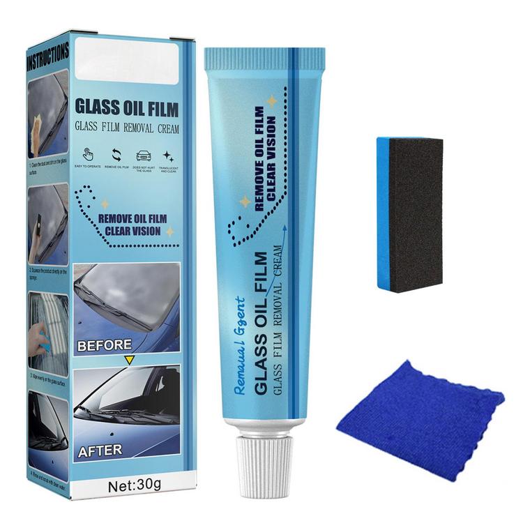 Car Glass Oil Film Remover Car Windshield Glass Film Removal Cream Car