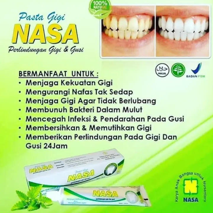 Lucky Cod Pasta Gigi Nasa Odol Bpom Original 100 Palsu Uang Kembali Sikat Gigi