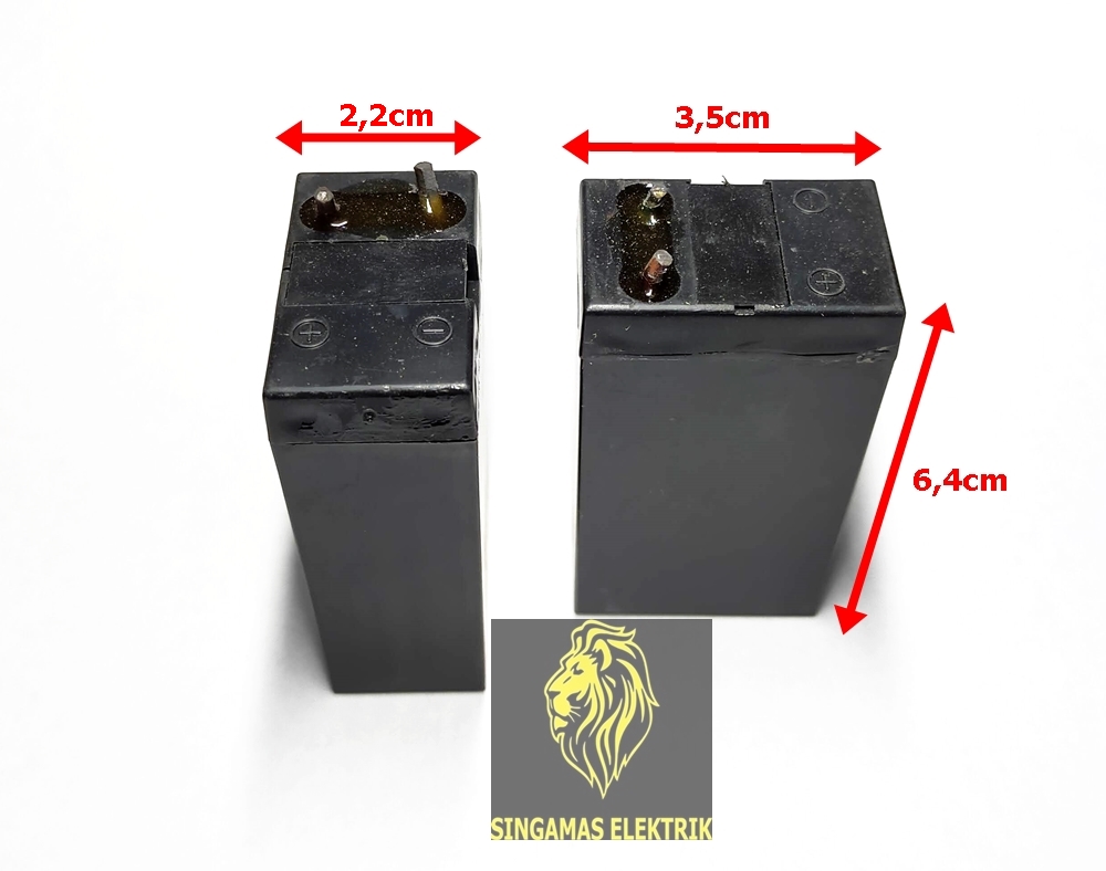 Battery - Baterai 4 Volt 1A Recharger Emergency Lamp-Raket Nyamuk DLL ...