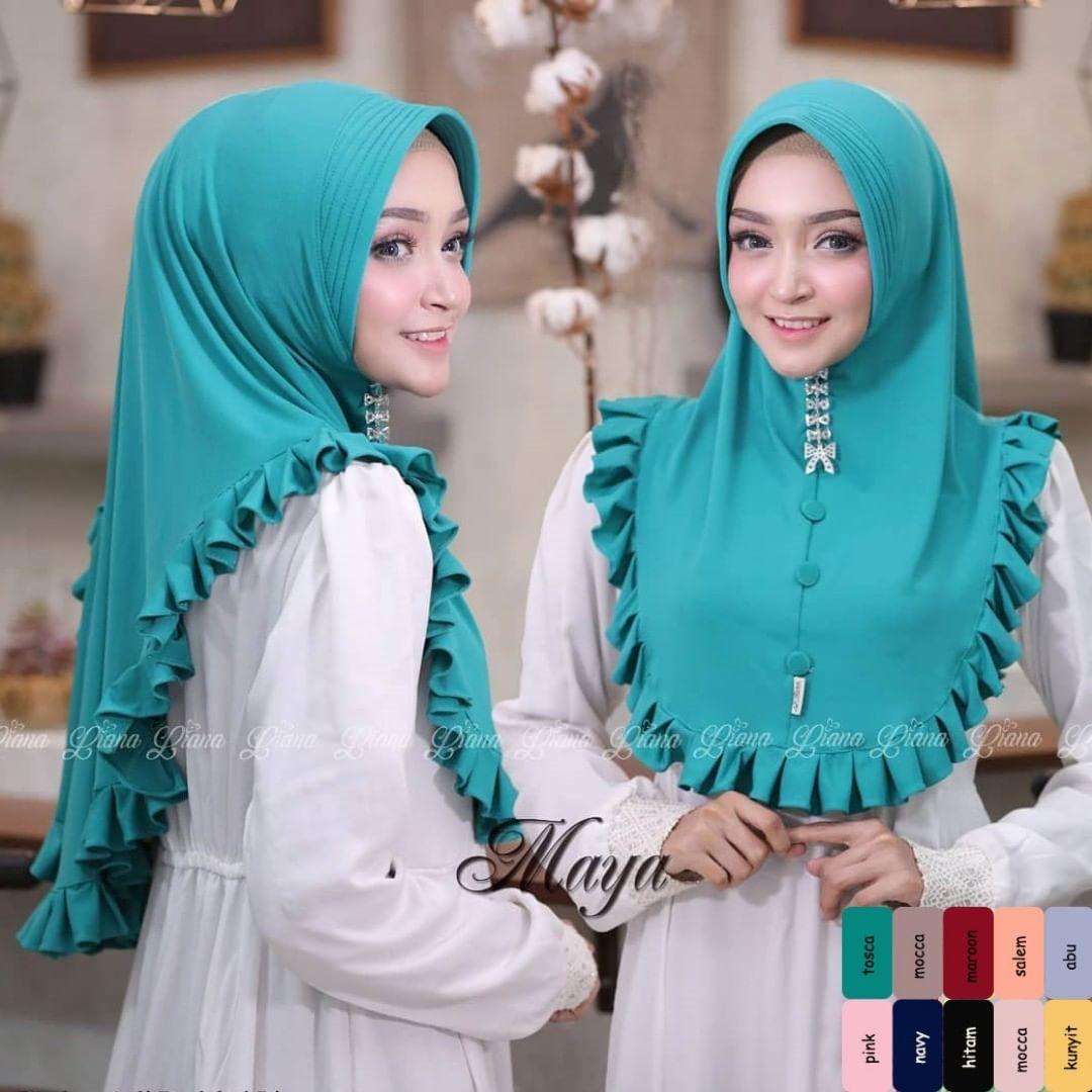 Khimar Marwa Muslim Wanita / Khimar Oneto / Pakaian Muslim / Jilbab Instan