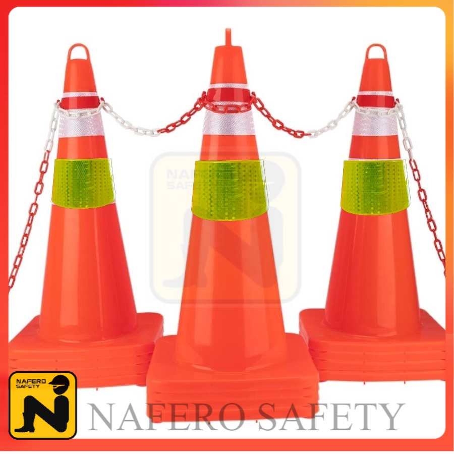 Traffic Cone Rubber Base Orange 70cm Lazada Indonesia