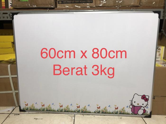 Papan tulis anak karakter uk 60cm x 80 cm