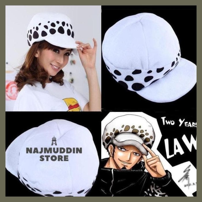 Topi Anime One Piece Tfafagar Law Hat 