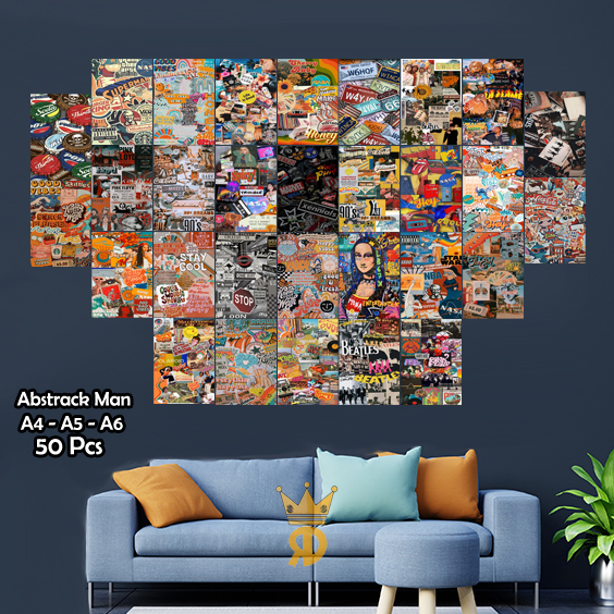 POSTER DINDING AESTHETIC MOTIF ESTETIK 50 PCS / POSTER DINDING