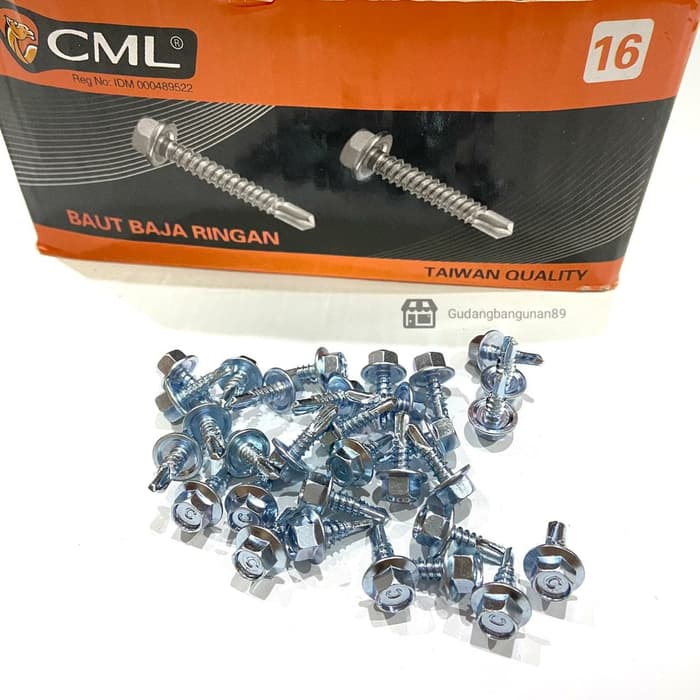 Baut Baja Ringan Galvanis Per 50 Pcs Sekrup Skrup Roofing Ruping Atap Plafon Besi Hollow Gypsum Lazada Indonesia Baut plafon baja ringan