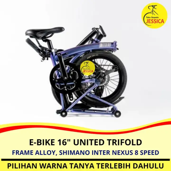 united trifold e bike