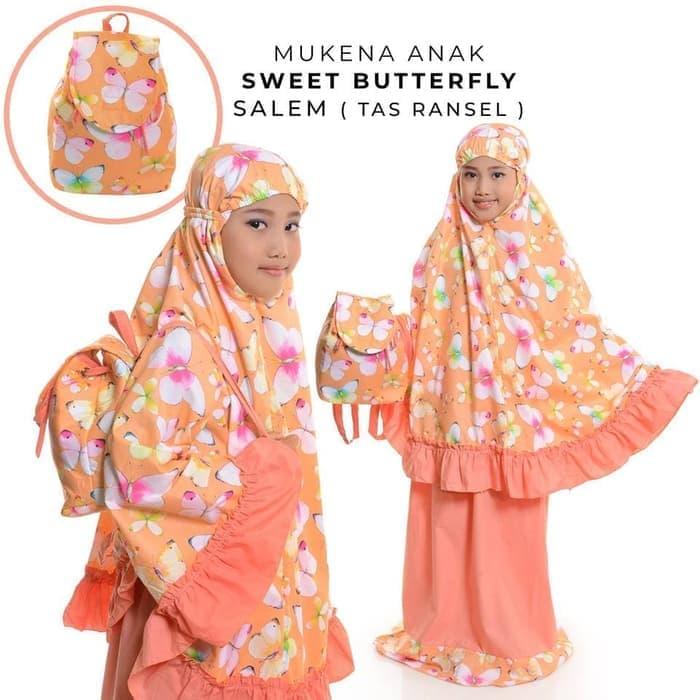 MUKENA ANAK KARAKTER KUPU KUPU SALEM TAS RANSEL PAUD TK SD - BUTIK MUSLIM ANAK