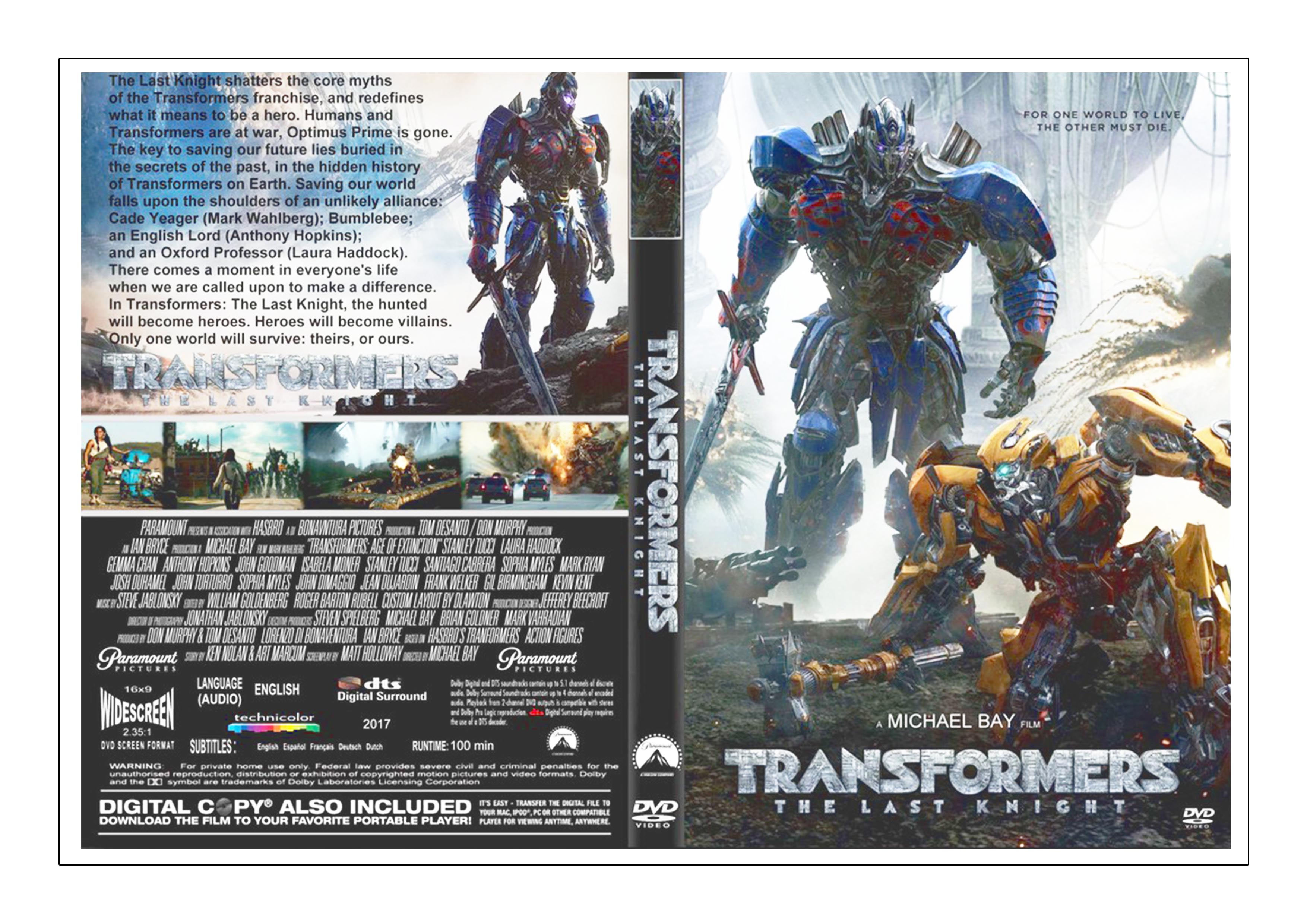 DVD Film Transformers The Last Knight