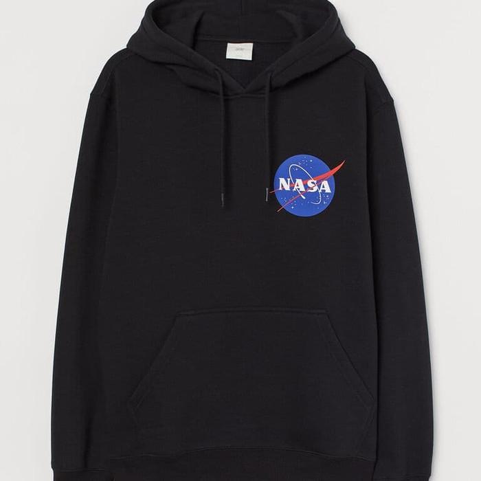 SWEATER HOODIE NASA LOGO H\u0026M PREMIUM 