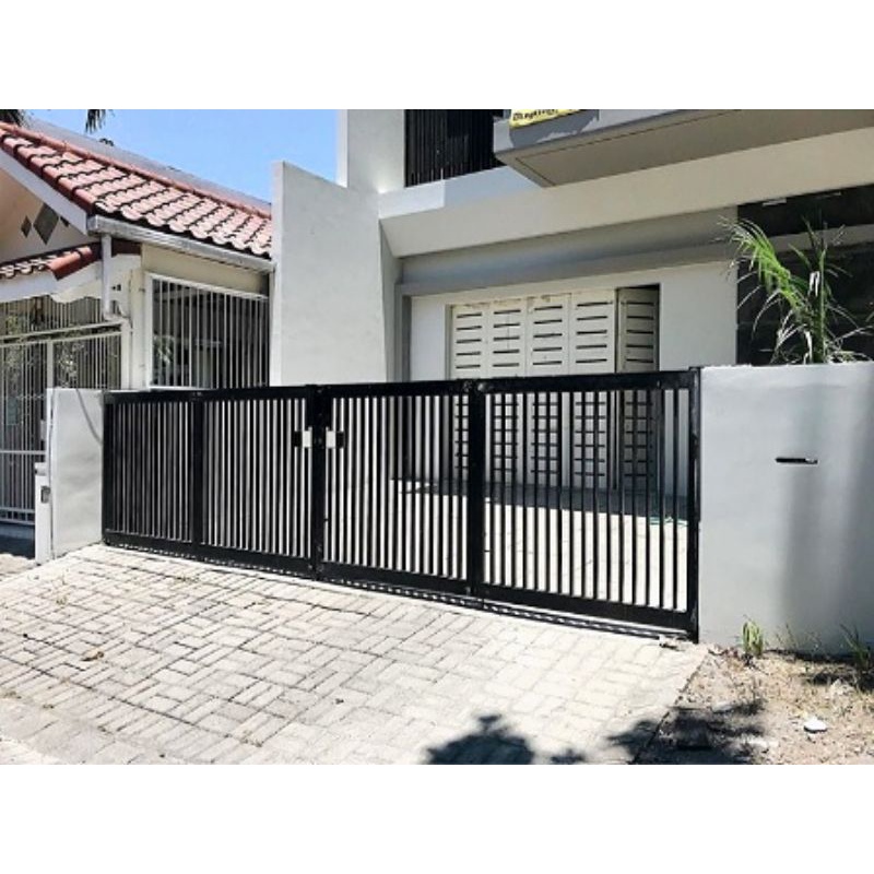 Pagar besi minimalis exclusive / Pagar pintu gerbang minimalis full