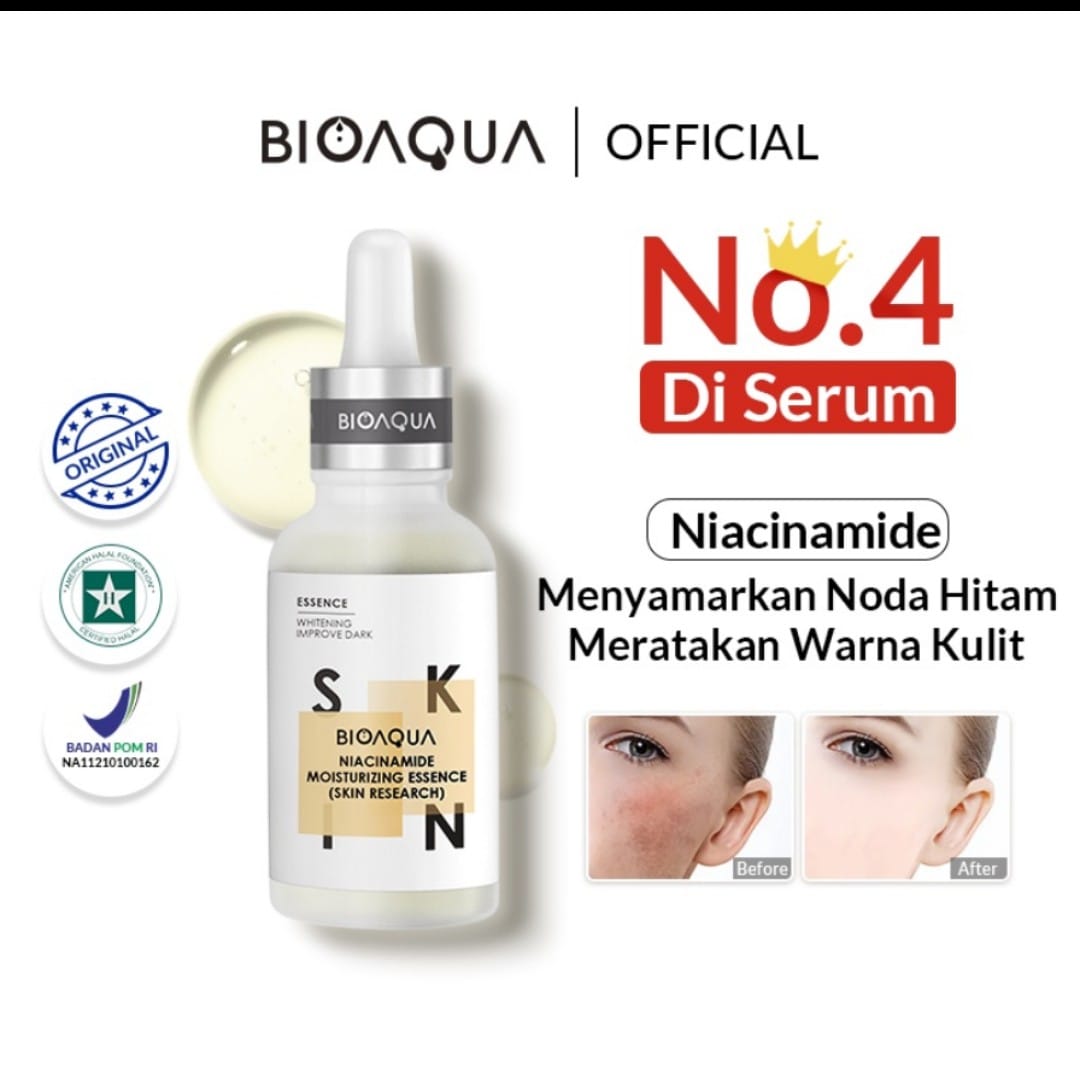 BIOAQUA Niacinamide Moisturizing Essence 50ml BPOM Lazada Indonesia