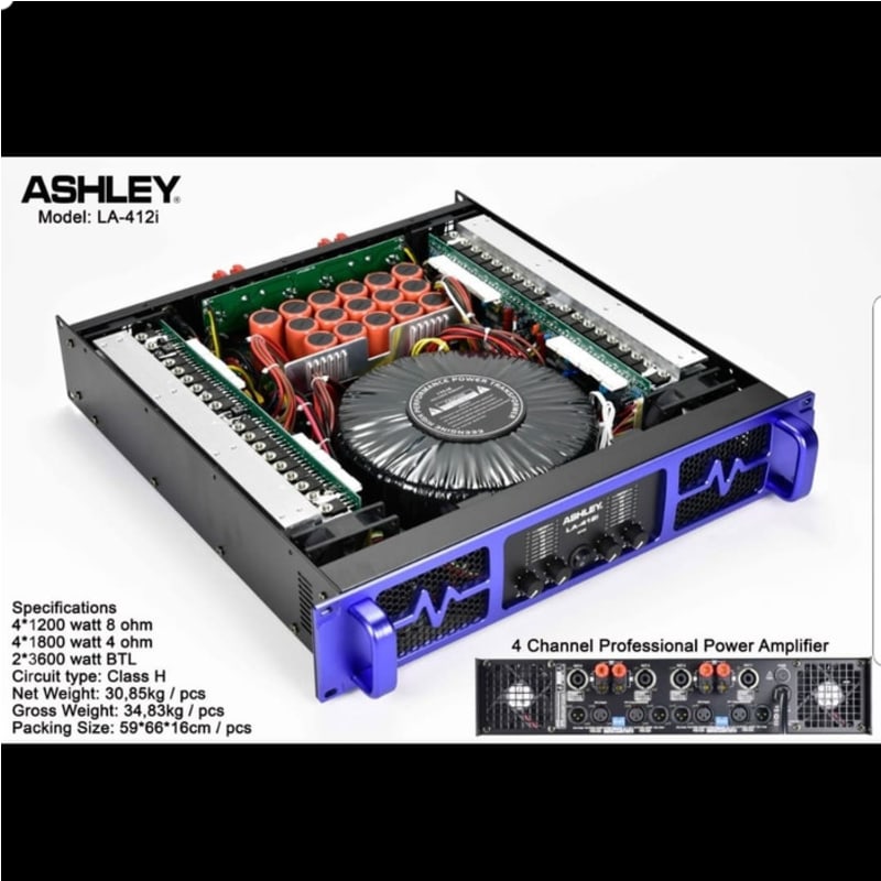 POWER AMPLIFIER ASHLEY LA 412i/LA412i 