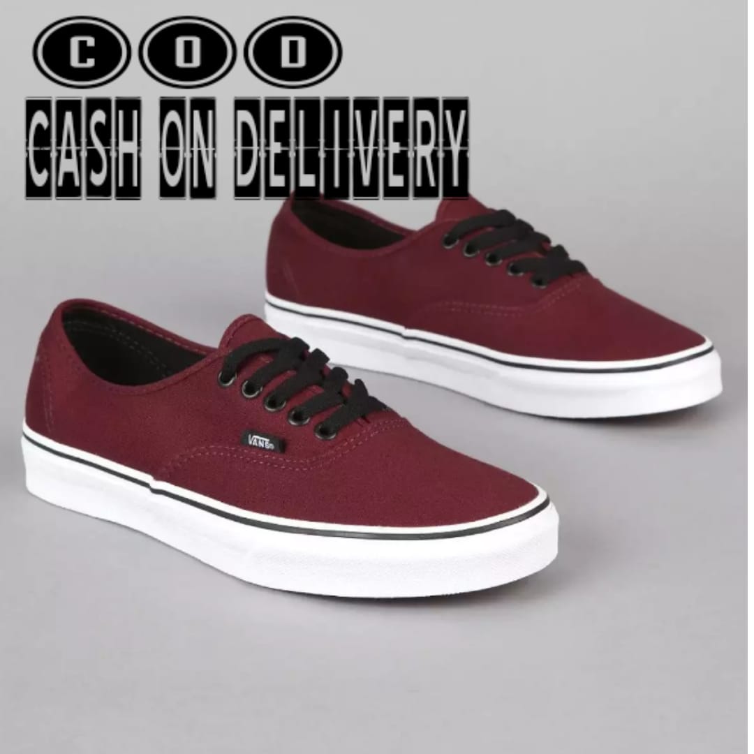 maroon authentic vans