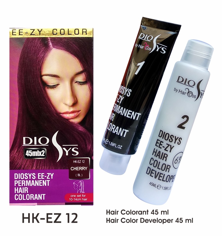Diosys Semir/Cat Rambut Hair Color Permanent Set 2x 45 Gr ( Hair