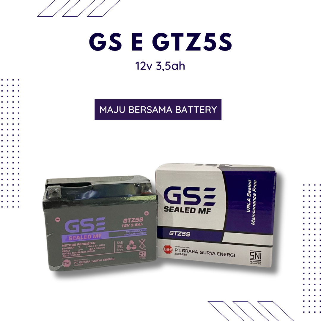 Aki Motor GS E GTZ5S Honda + Revo 100 + New Revo 110 +Absolut Revo