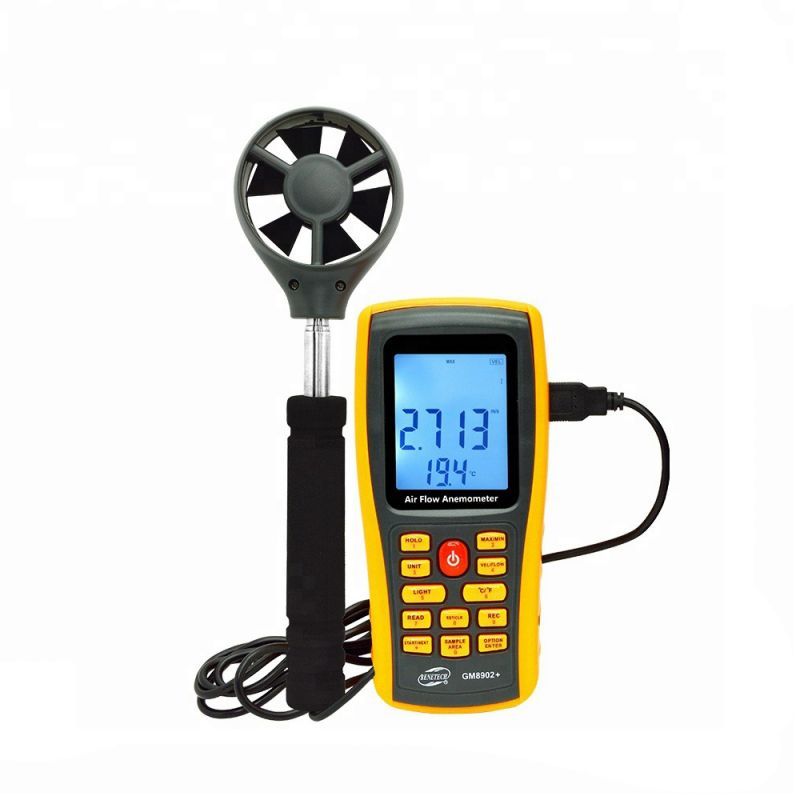 Digital Anemometer Data Logger Wind Meter Tester Ukur Kecepatan Angin