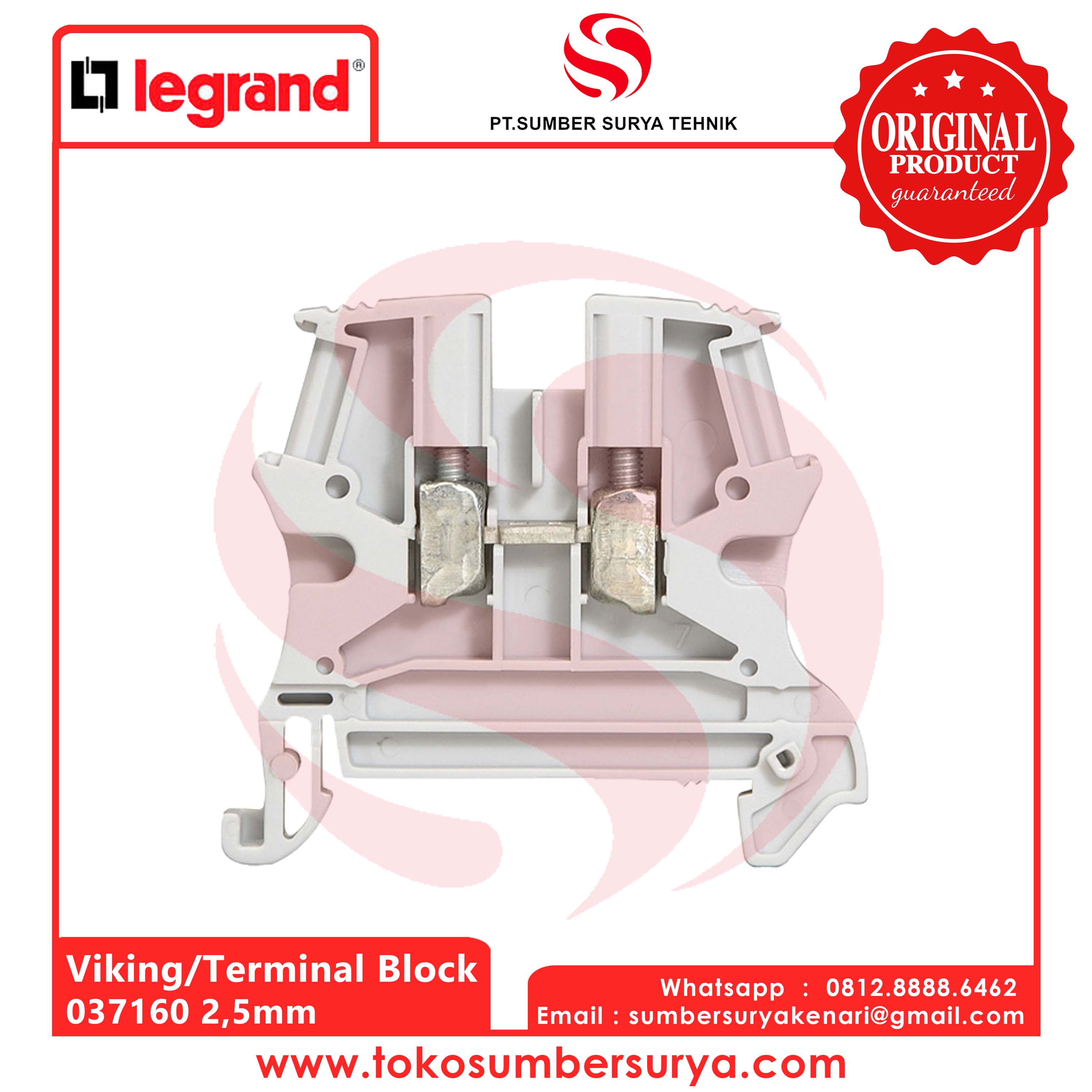 Viking Legrand 037160 / Terminal Block Legrand Ukuran 2.5mm Lazada