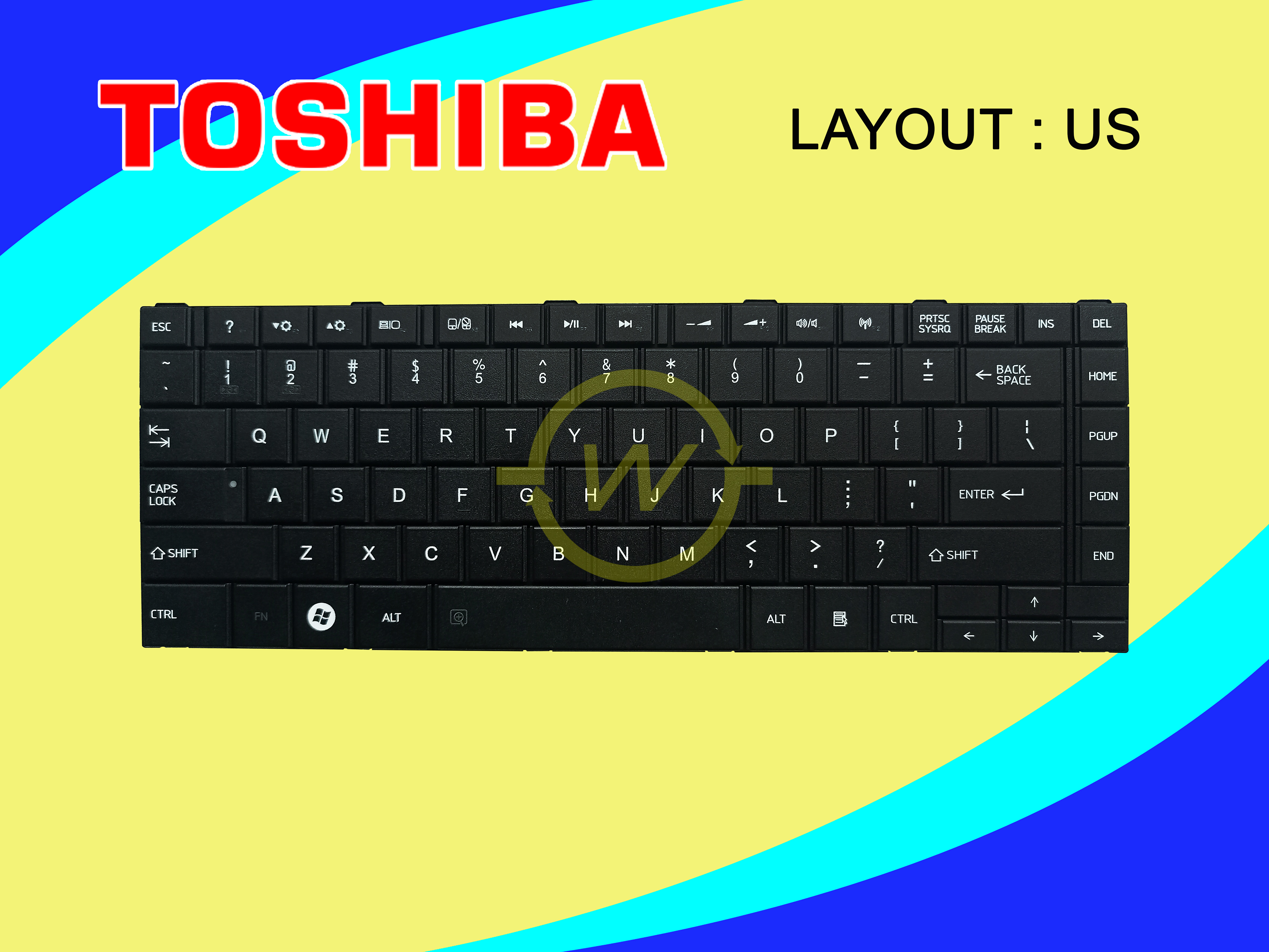 Tastiera QWERTY UK Per Toshiba Satellite L800/L805/L830 – MP-11B26GB-920 AEBY3E00010-EN