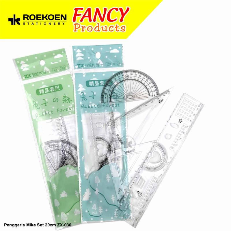 たた 23070-25020 1pcs IGZENGURX Penggaris Plastik Set 20cm Polos ZX-030