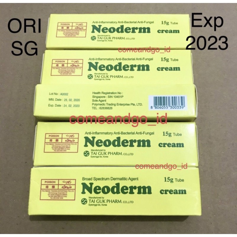 NEODERM CREAM SINGAPORE AUTHENTIC, exp 2024 Lazada Indonesia