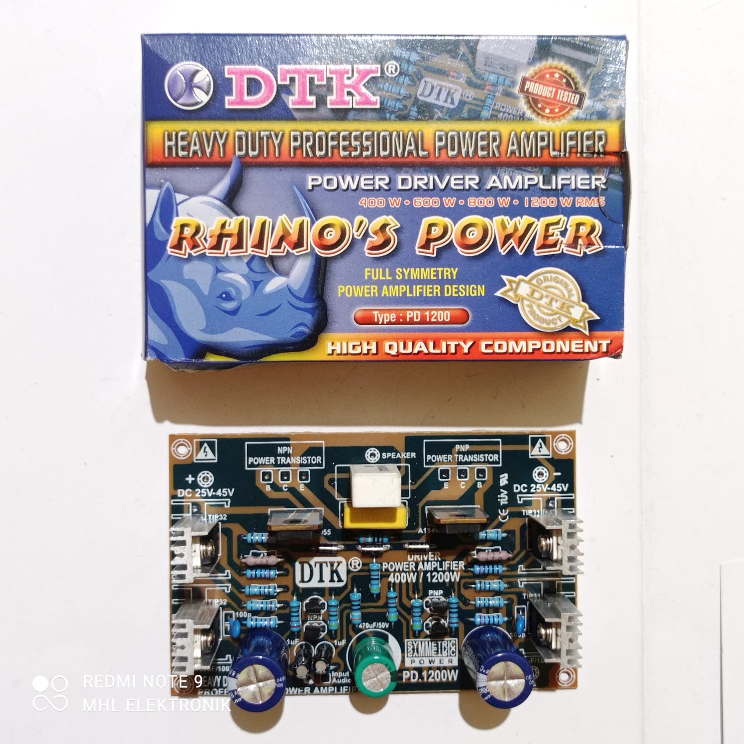 Kit Driver Power Amplifier 3 Tingkat Rhino's Power DTK PD 1200 | Lazada