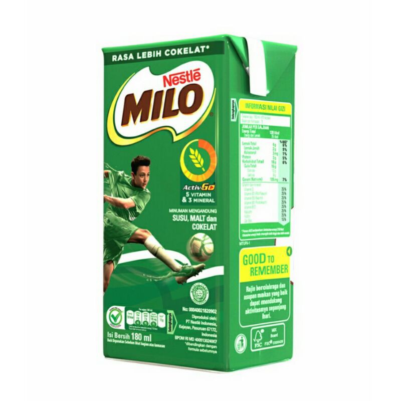 MILO Healthy Drink UHT ActivGo Cokelat Tetrapack 180ml Lazada Indonesia