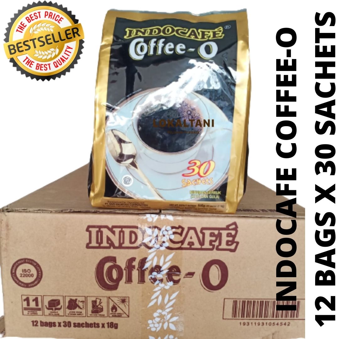Kopi Hitam indocafe Coffee-O 30 Sachet / 1 Karton isi 12 Packs | Lazada