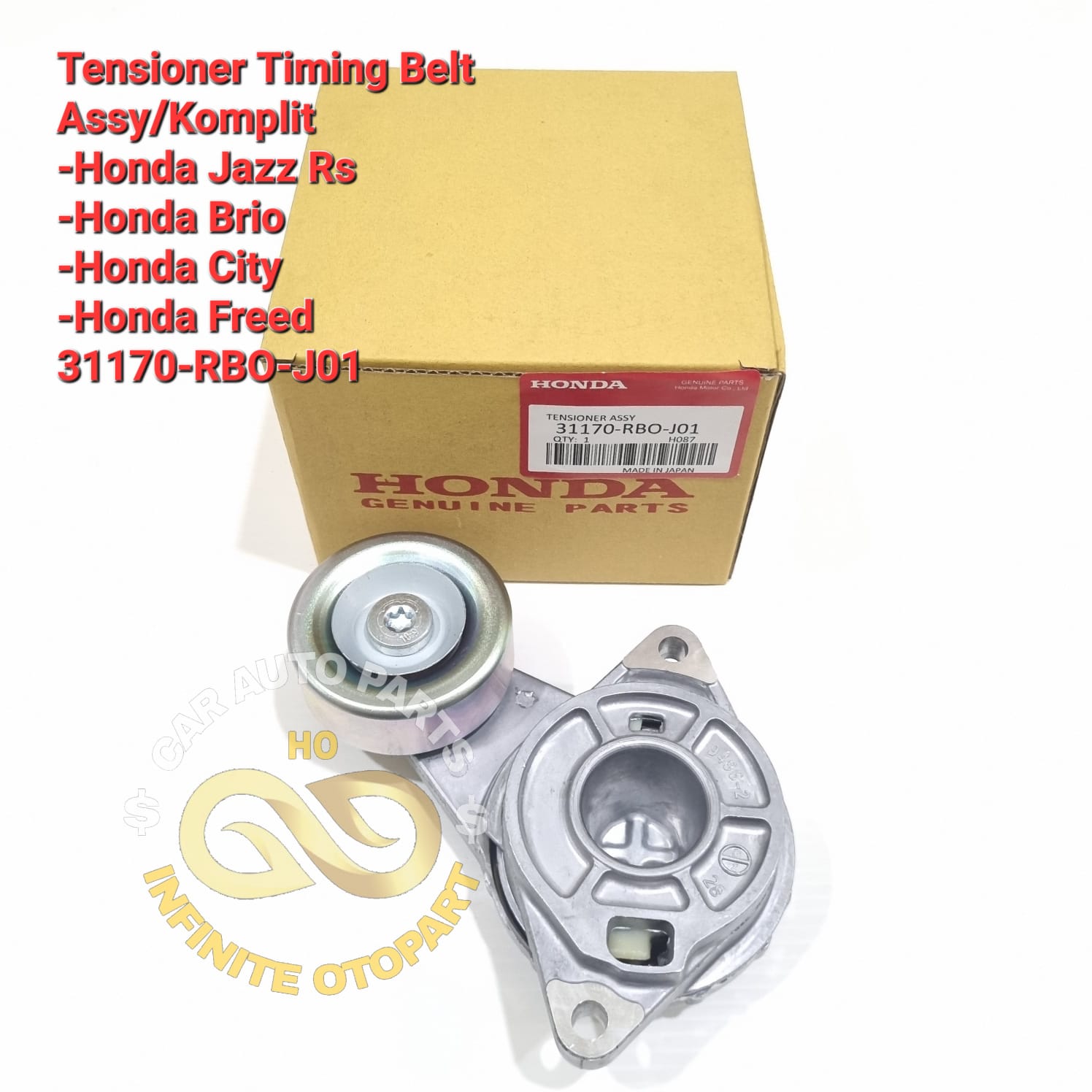 TENSIONER TIMING BELT ASSY HONDA JAZZ RS BRIO CITY FREED 31170RBOJ01
