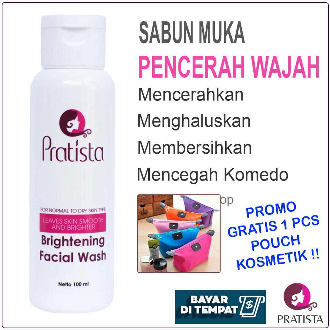 Pratista Brigtehning Facial Wash - Sabun Pemutih Wajah / Sabun Muka Pencerah Wajah / Sabun Wajah yang Bagus dan BPOM