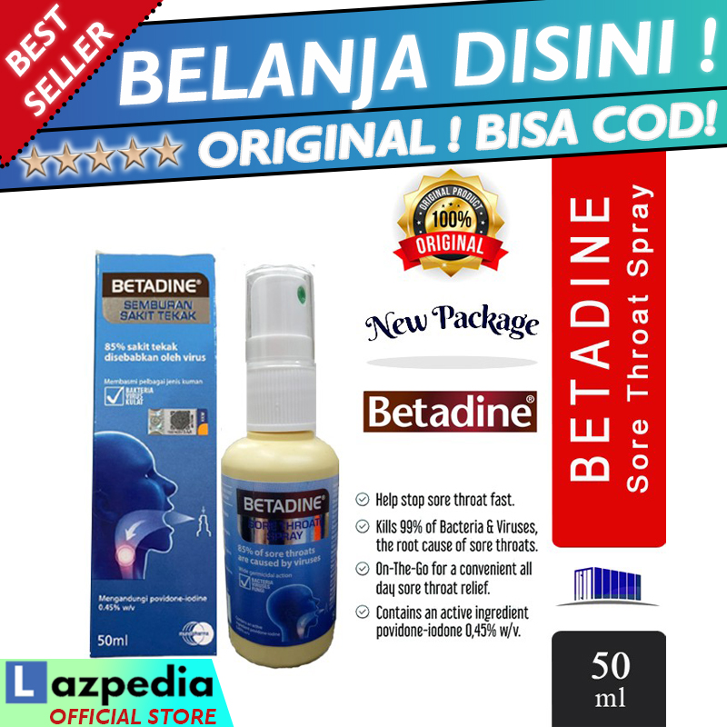 Jual Betadine Sore Throat Spray Terbaru Lazada Co Id