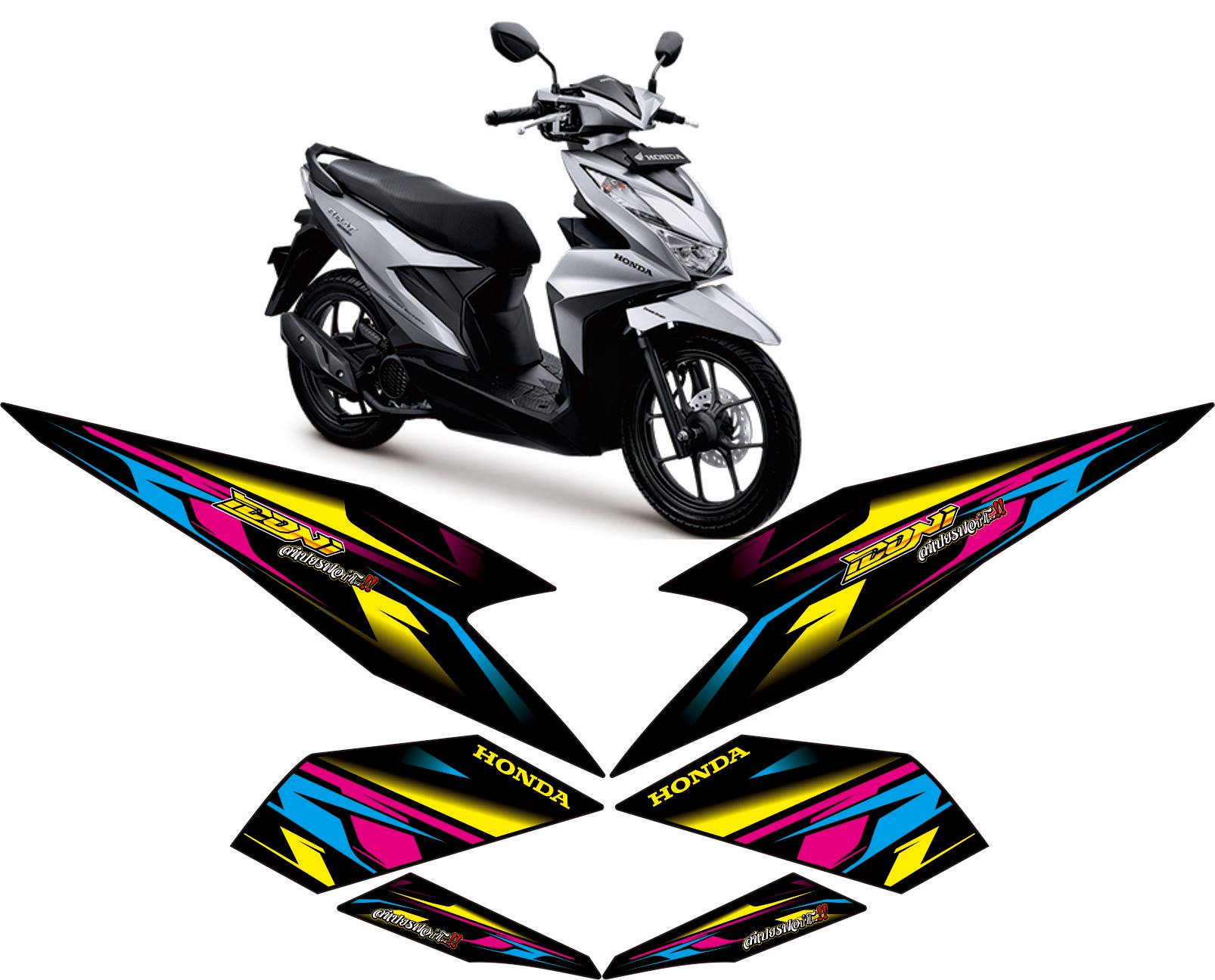 STIKER HONDA BEAT NEW VARIASI STIKER BEAT 20202021 Lazada Indonesia