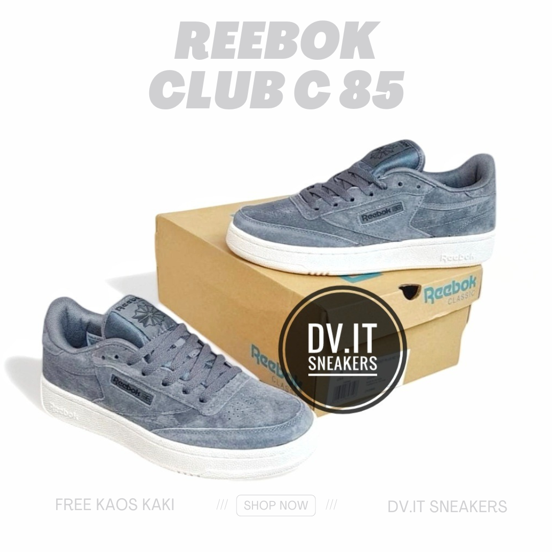 100% BNIB Sepatu Sneakers Casual Kasual Pria-reebok-Classic Club C