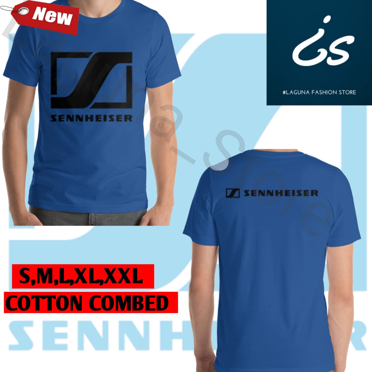 Kaos Sound Audio Sennheiser Lengan 