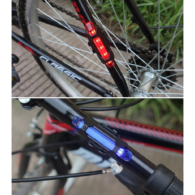 TaffLED Rear Bike Light Lampu LED Sepeda Belakang USB