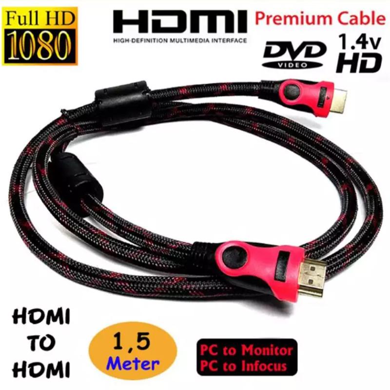 Kabel HDMI High Speed Gold Plated Plug Male to Male HDMI Cable 1,5m